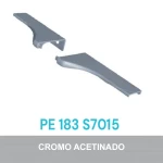 KIT C/10 PONTEIRA ROMETAL FACETATO 15MM PE-183 S7015 CROMO ACETINADO