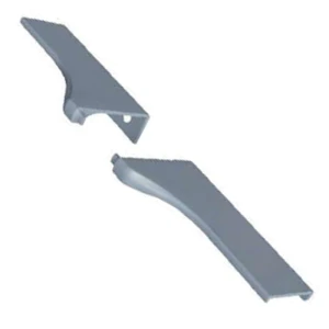 KIT C/10 PONTEIRA ROMETAL FACETATO 18MM PE-183 S7018 CHAMPAGNE/INOX