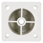 KIT C/10 PÉS MÓVEIS PLÁSTICO REDONDO FRISADO 140MM REGULAGEM