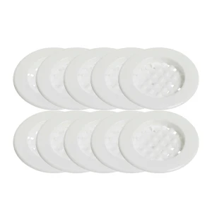 KIT C/10 RESPIRO PLÁSTICO 35MM PEQUENO BRANCO