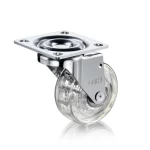 KIT C/3 RODÍZIOS GEL ROLAMENTO 50MM SEM FREIO RODA CHATA