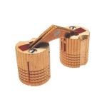 KIT C/2 DOBRADIÇAS INVISÍVEL TOPO D-10 ABERTURA 180º LATÃO