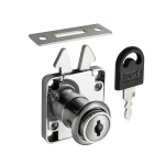 KIT C/2 FECHADURA MÓVEIS PORTA DE CORRER HARDT F4010CR 22MM