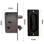 KIT C/2 FECHO CONCHA EMBUTIR LATÃO PRETO KIT C/2 FECHO CONCHA EMBUTIR LATÃO PRETO