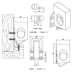 KIT C/2 FECHOS GATILHO PARA JANELA FMA04 PRATA
