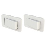 KIT C/2 INTERRUPTOR MÓVEIS EMBUTIR LUMITEK SIMPLES BRANCO