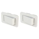 KIT C/2 INTERRUPTOR MÓVEIS EMBUTIR LUMITEK SIMPLES BRANCO