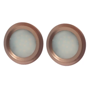 KIT C/2 LED EMBUTIR MÓVEIS CIRCULAR 60MM VASTMOB 3000K BRONZE