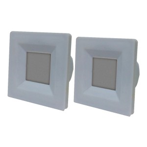 KIT C/2 LED EMBUTIR MÓVEIS QUADRADA 35MM SMALLMOB 3000K BRANCO