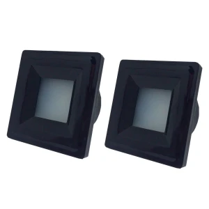 KIT C/2 LED EMBUTIR MÓVEIS QUADRADA 35MM SMALLMOB 3000K PRETA