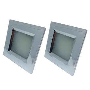 KIT C/2 LED EMBUTIR MÓVEIS QUADRADA 60MM VASTMOB 6000K CROMADO