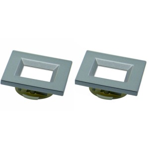 KIT C/2 LED EMBUTIR MÓVEIS RETANGULAR E314 3000K ALUMÍNIO
