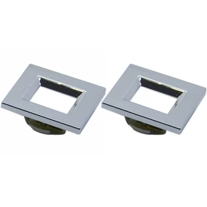 KIT C/2 LED EMBUTIR MÓVEIS RETANGULAR E314 3000K CROMADO