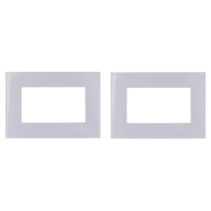 KIT C/2 PLACAS MARGIRIUS SLEEK MÓVEL 65X45MM BRANCA