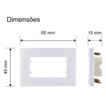 KIT C/5 PLACAS MARGIRIUS SLEEK MÓVEL 65X45MM PRETO KIT C/5 PLACAS MARGIRIUS SLEEK MÓVEL 65X45MM PRETO