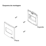 KIT C/5 PLACAS MARGIRIUS SLEEK MÓVEL 70X70MM PRETO KIT C/5 PLACAS MARGIRIUS SLEEK MÓVEL 70X70MM PRETO
