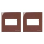KIT C/2 PLACAS MARGIRIUS SLEEK MÓVEL 70X70MM MARROM KIT C/2 PLACAS MARGIRIUS SLEEK MÓVEL 70X70MM MARROM