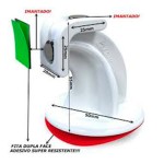 KIT C/3 PRENDEDOR PORTA MAGNÉTICO ABS EASYFIX CROMADO
