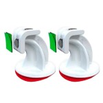 KIT C/2 PRENDEDOR PORTA MAGNÉTICO ABS EASYFIX BRANCO