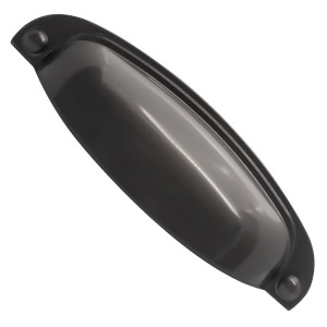 KIT C/2 PUXADOR MÓVEIS CONCHA PARIS 96MM TITÂNIO ACETINADO
