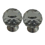 KIT C/2 PUXADOR MÓVEIS CRISTAL 30MM TF6000 BOLA CROMADO KIT C/2 PUXADOR MÓVEIS CRISTAL 30MM TF6000 BOLA CROMADO