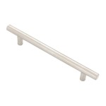 KIT C/2 PUXADOR MÓVEIS INOX HASTE REDONDA ESCOVADO 160MM