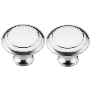 KIT C/2 PUXADOR MÓVEIS INOX PONTO REDONDO 23MM RENNA
