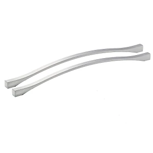 KIT C/2 PUXADOR MÓVEIS ONDA 288MM NIQUEL ESCOVADO