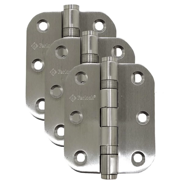 KIT C/3 DOBRADIÇAS INOX ROLAMENTO FERLOCK 3X2.5 ESCOVADO C-RED