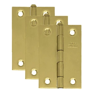 KIT C/3 DOBRADIÇAS AÇO LEVE PINO 2 X 1-1/2 BICROMATIZADO