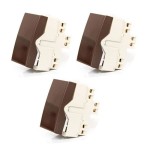 KIT C/3 INTERRUPTOR MARGIRIUS SLEEK PARALELO SIMPLES MARROM KIT C/3 INTERRUPTOR MARGIRIUS SLEEK PARALELO SIMPLES MARROM