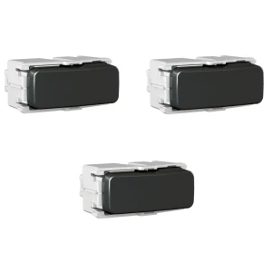 KIT C/3 MÓDULOS WEG COMPOSÉ INTERRUPTOR PARALELO PRETO