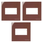 KIT C/3 PLACAS MARGIRIUS SLEEK MÓVEL 70X70MM MARROM KIT C/3 PLACAS MARGIRIUS SLEEK MÓVEL 70X70MM MARROM