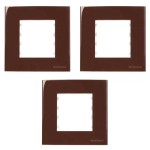 KIT C/3 PLACAS MARGIRIUS SLEEK MÓVEL 80X80MM MARROM KIT C/3 PLACAS MARGIRIUS SLEEK MÓVEL 80X80MM MARROM