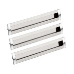 KIT C/3 PUXADOR MÓVEIS FIORE 448MM INOX ESCOVADO/CROMADO KIT C/3 PUXADOR MÓVEIS FIORE 448MM INOX ESCOVADO/CROMADO