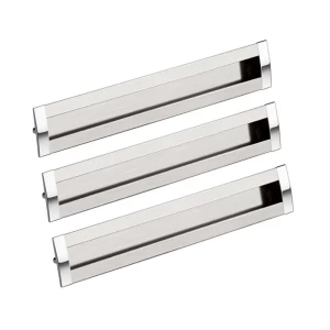 KIT C/3 PUXADOR MÓVEIS FIORE 448MM INOX ESCOVADO/CROMADO