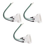 KIT C/3 TOMADA MARGIRIUS TPA/CAIXA MESA 20A C/FIO 15CM BRANCO KIT C/3 TOMADA MARGIRIUS TPA/CAIXA MESA 20A C/FIO 15CM BRANCO