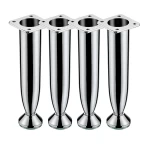 KIT C/4 PÉS MÓVEIS METAL CÓRSIA 100MM CROMADO KIT C/4 PÉS MÓVEIS METAL CÓRSIA 100MM CROMADO