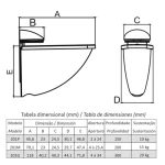 KIT C/2 SUPORTE TUCANO PRATELEIRA VIDRO - GRANDE KIT C/2 SUPORTE TUCANO PRATELEIRA VIDRO - GRANDE