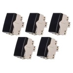 KIT C/5 INTERRUPTOR MARGIRIUS SLEEK PARALELO SIMPLES PRETO KIT C/5 INTERRUPTOR MARGIRIUS SLEEK PARALELO SIMPLES PRETO
