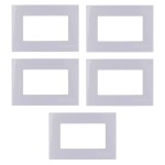 KIT C/5 PLACAS MARGIRIUS SLEEK MÓVEL 65X45MM BRANCA KIT C/5 PLACAS MARGIRIUS SLEEK MÓVEL 65X45MM BRANCA