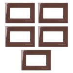 KIT C/5 PLACAS MARGIRIUS SLEEK MÓVEL 65X45MM MARROM KIT C/5 PLACAS MARGIRIUS SLEEK MÓVEL 65X45MM MARROM