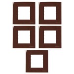 KIT C/5 PLACAS MARGIRIUS SLEEK MÓVEL 80X80MM MARROM KIT C/5 PLACAS MARGIRIUS SLEEK MÓVEL 80X80MM MARROM