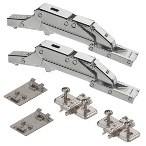 KIT DOBRADIÇA CRISTALLO CLIP BLUMOTION PORTA VIDRO BLUM C/2