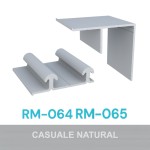 KIT PERFIL ALUMÍNIO ROMETAL SS150 RM-064/065 6 MT NATURAL KIT PERFIL ALUMÍNIO ROMETAL SS150 RM-064/065 6 MT NATURAL