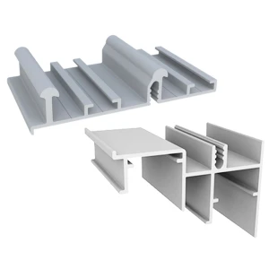 KIT PERFIL ALUMÍNIO ROMETAL DOMINUS RM-264/265 6 MT NATURAL