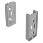 KIT SUPORTE CABIDEIRO ROMETAL CINTRE LATERAL CROMO ACETINADO