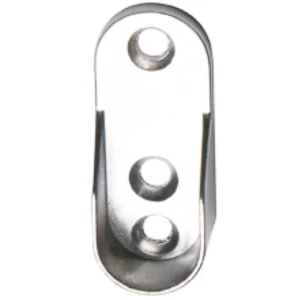 KIT SUPORTE TUBO CABIDEIRO HARDT OVAL NIQUELADO C/10