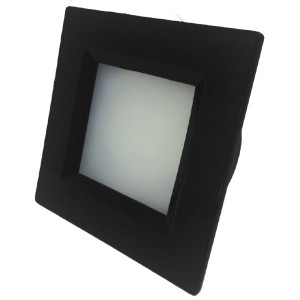 LED EMBUTIR MÓVEIS QUADRADA 60MM VASTMOB 3000K PRETA