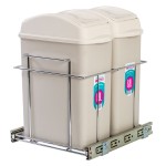 LIXEIRA TELESCÓPICA CROMOZINCO DUPLA C/BALDE 8.8LT LIXEIRA TELESCÓPICA CROMOZINCO DUPLA C/BALDE 8.8LT